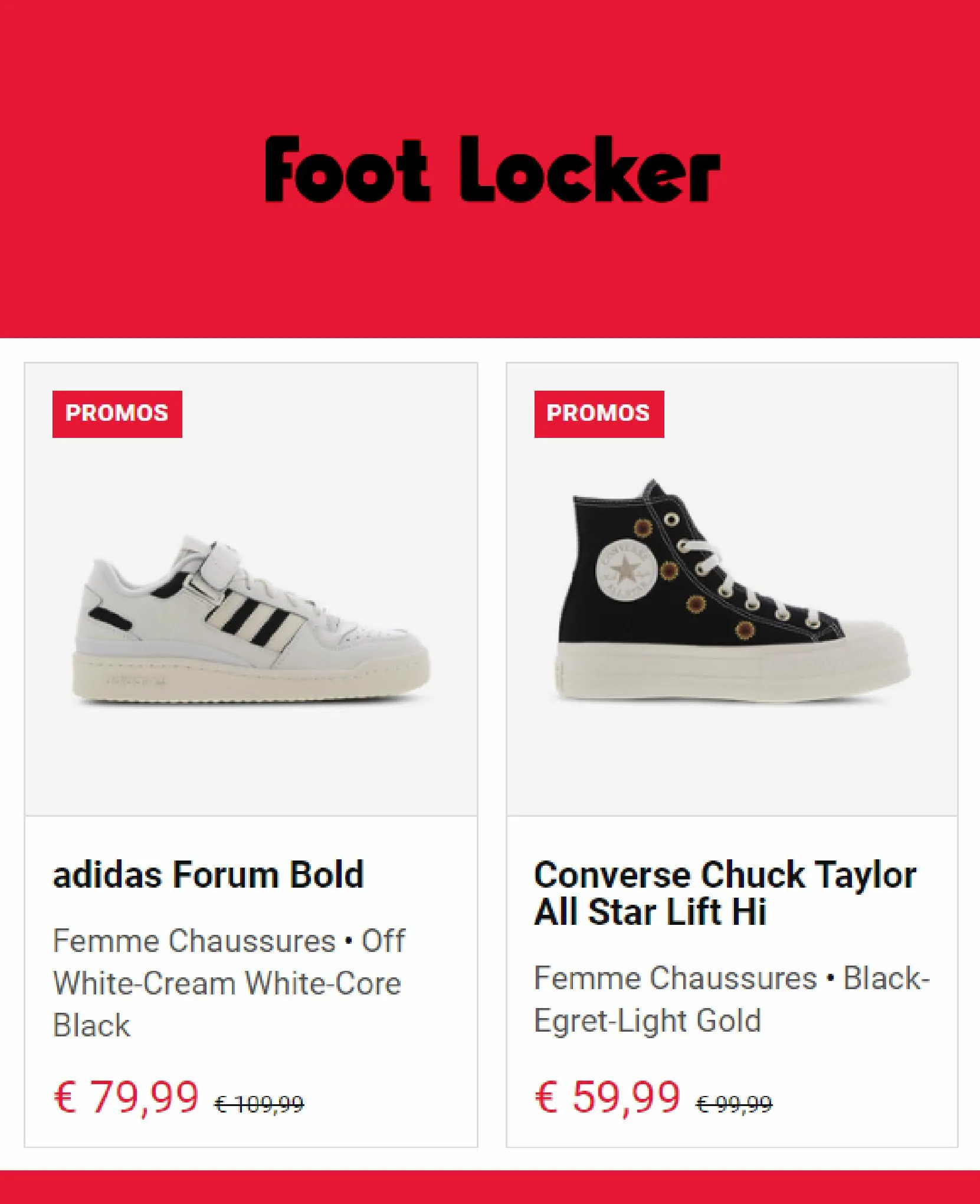 Catalogue Promos Foot Locker, page 00001