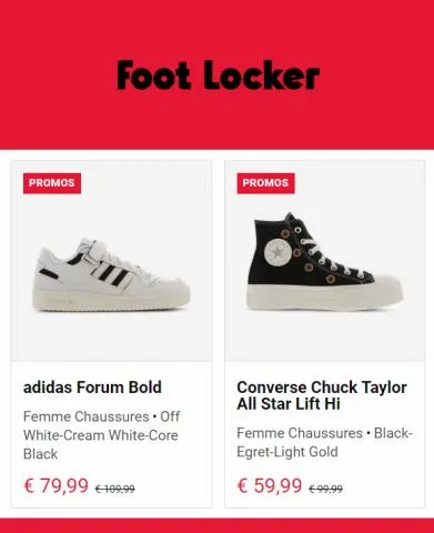 Promos Foot Locker