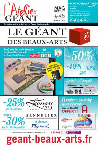 Catalogue Le Géant des Beaux-Arts | Sélection de l'Atelier  | 09/11/2022 - 31/12/2022
