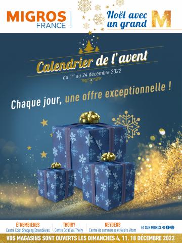 Catalogue Migros France à Sallanches | Calendrier de l'avent | 25/11/2022 - 24/12/2022