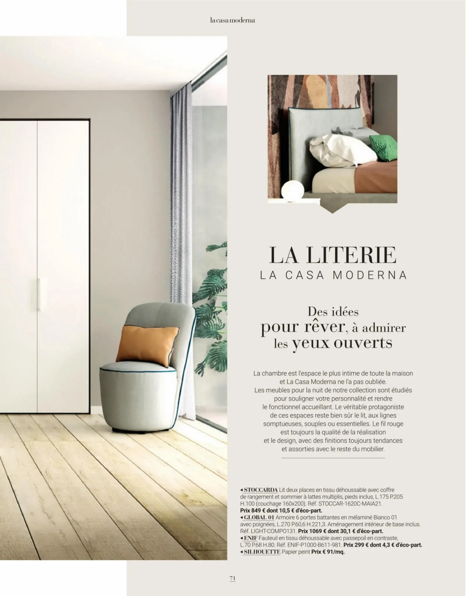 Catalogue La casa Moderna Catalogue Ameublement 2021-2022, page 00071