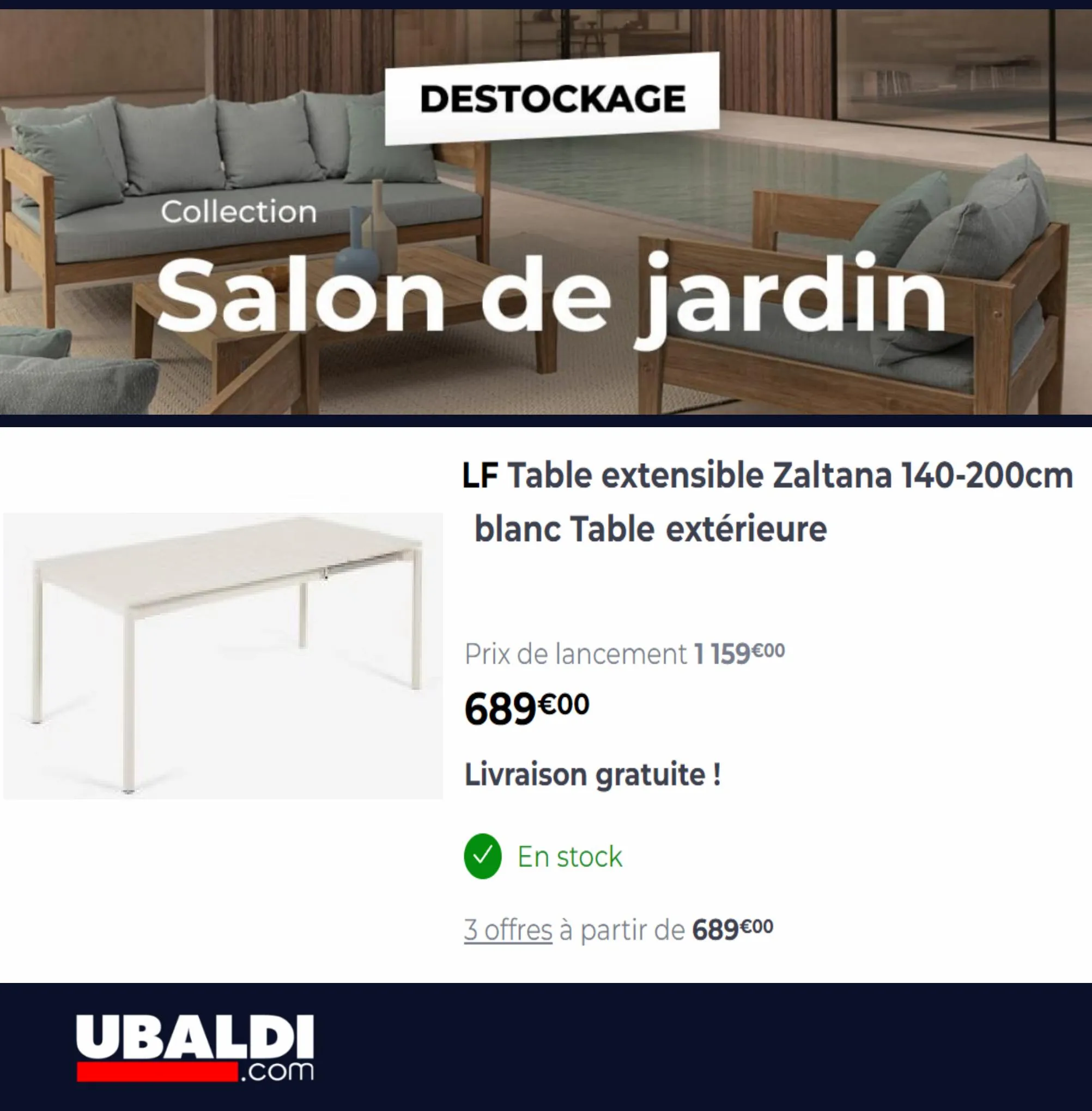 Catalogue Destockage Salon de Jardin, page 00004
