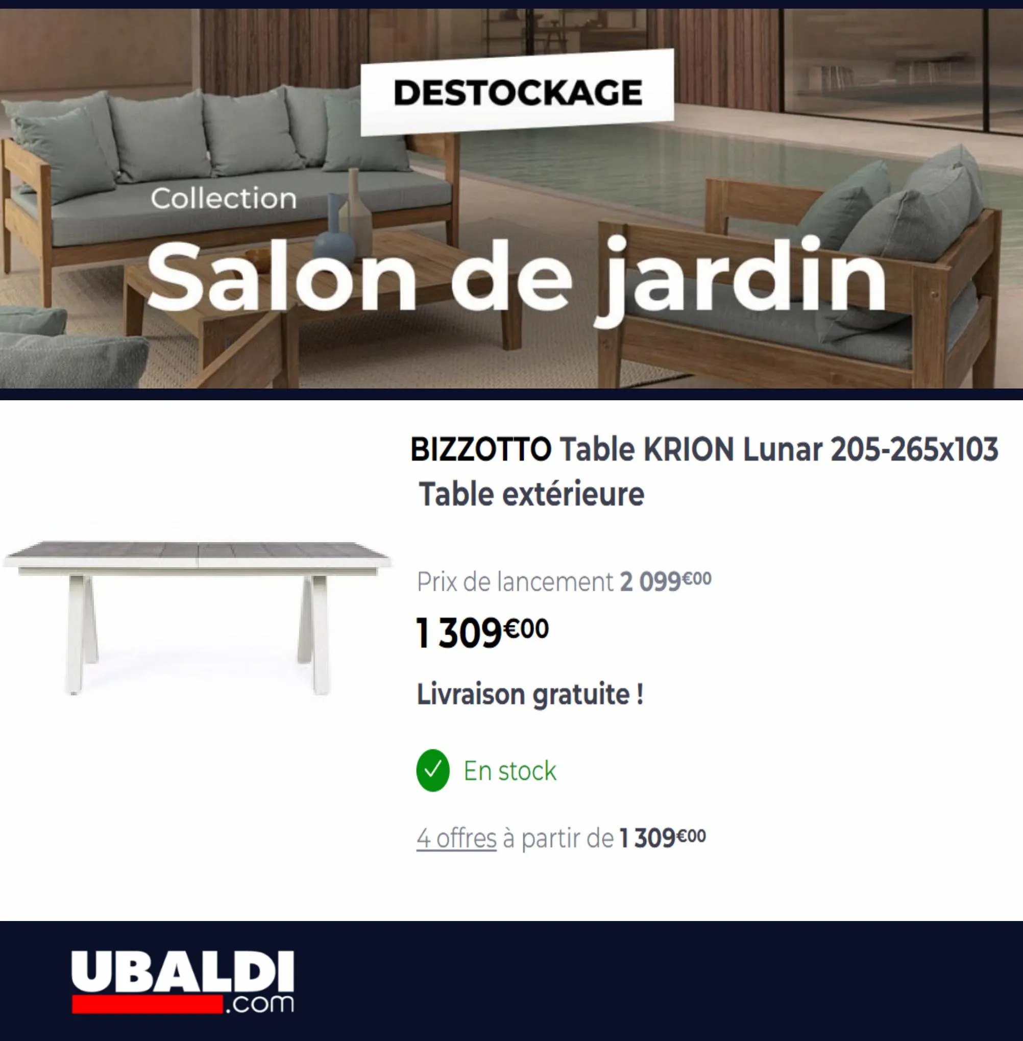 Catalogue Destockage Salon de Jardin, page 00005