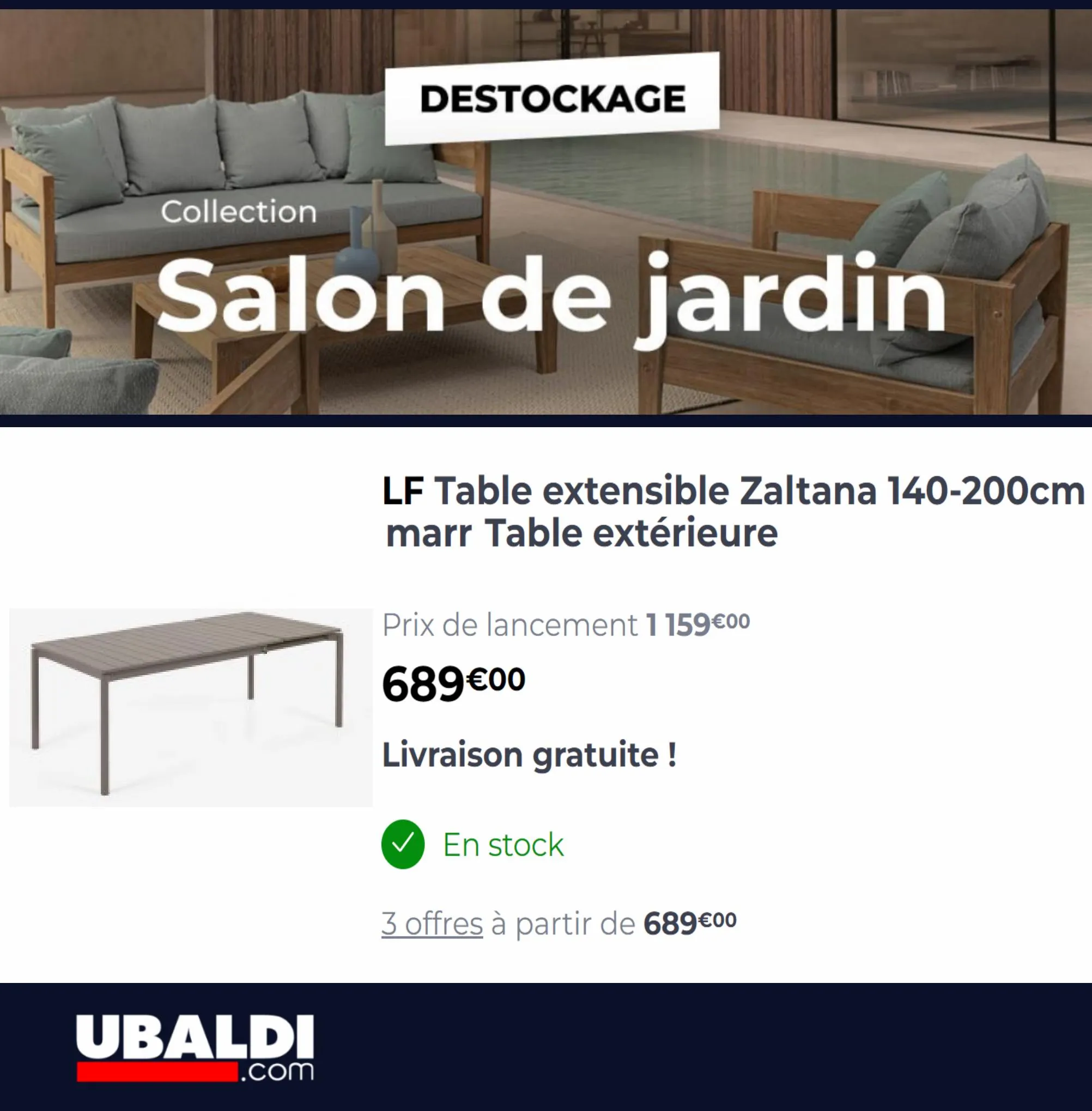 Catalogue Destockage Salon de Jardin, page 00006