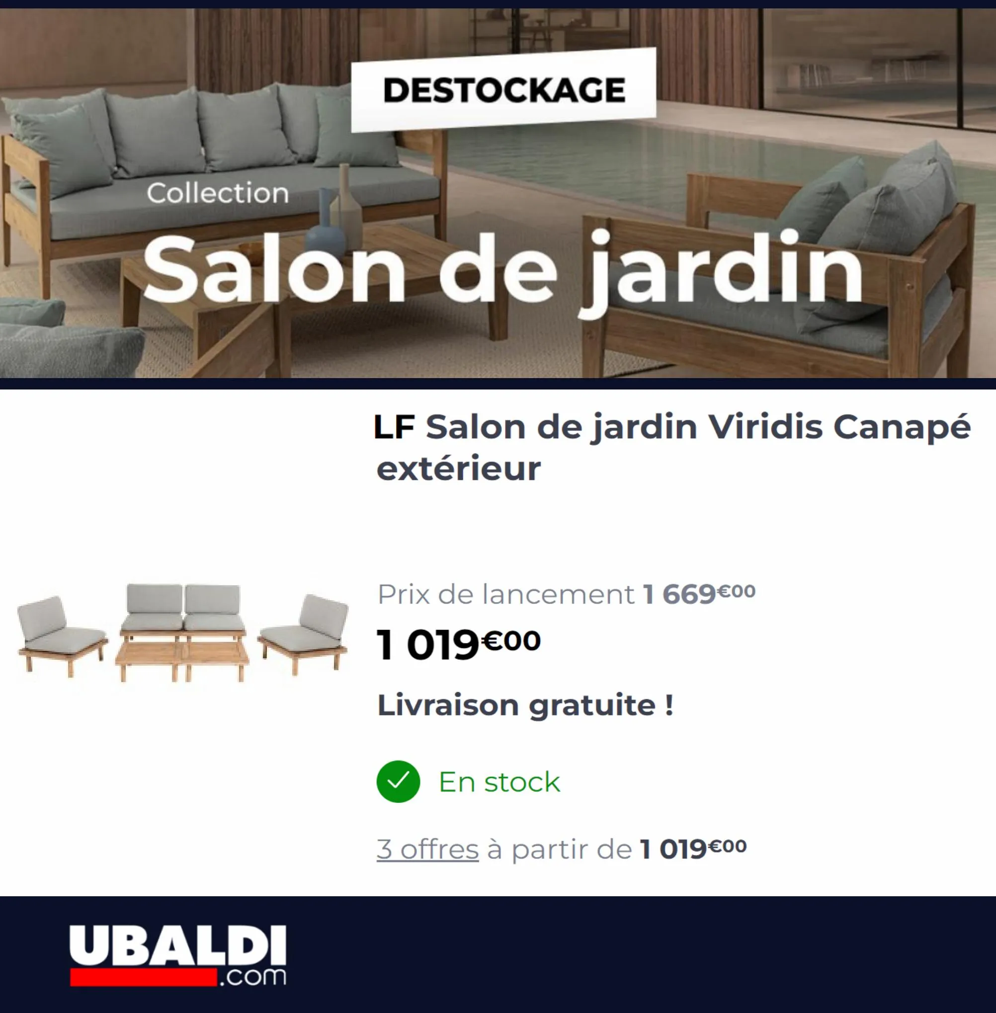 Catalogue Destockage Salon de Jardin, page 00007
