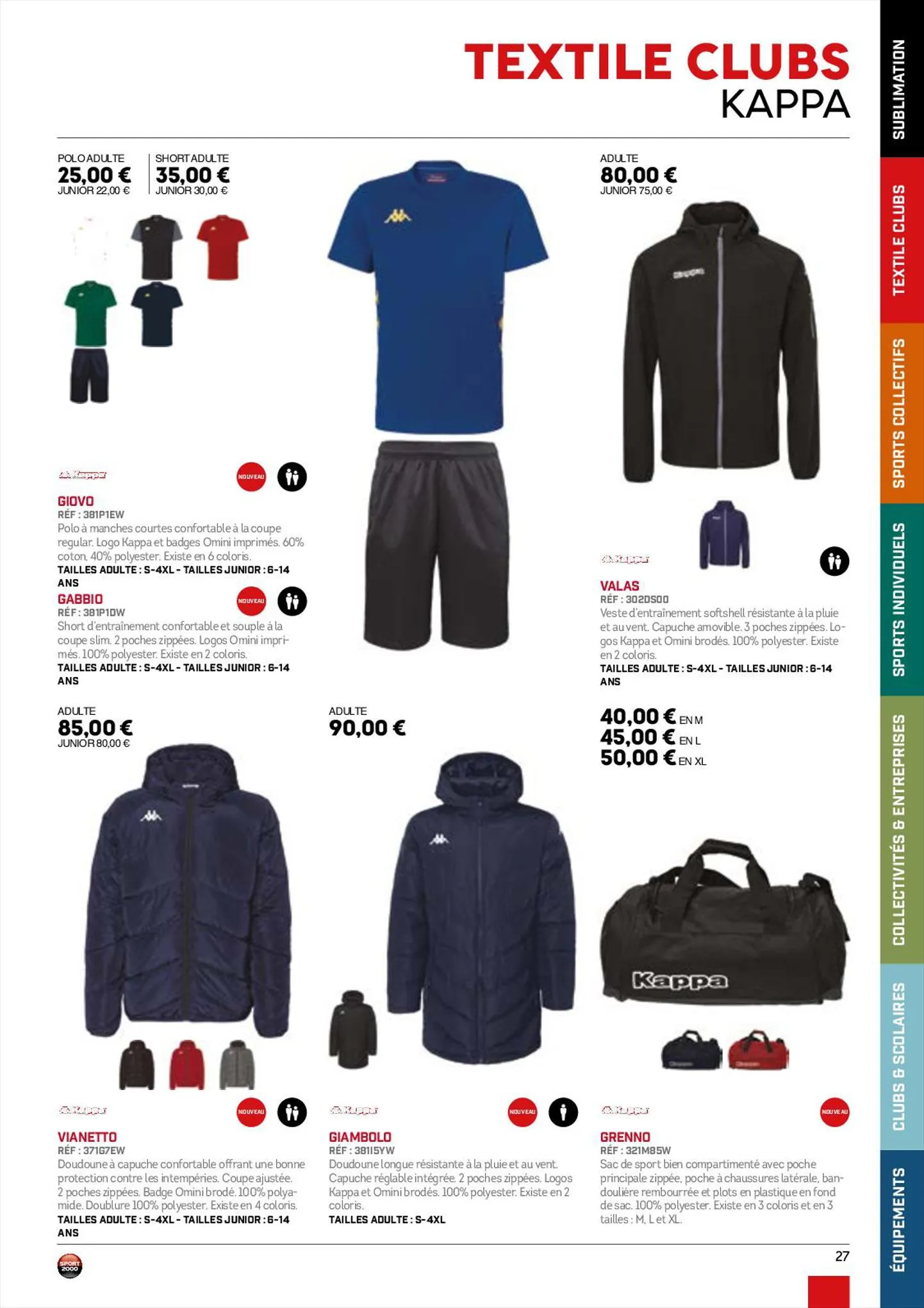 Catalogue Catalogue Sport 2000, page 00027