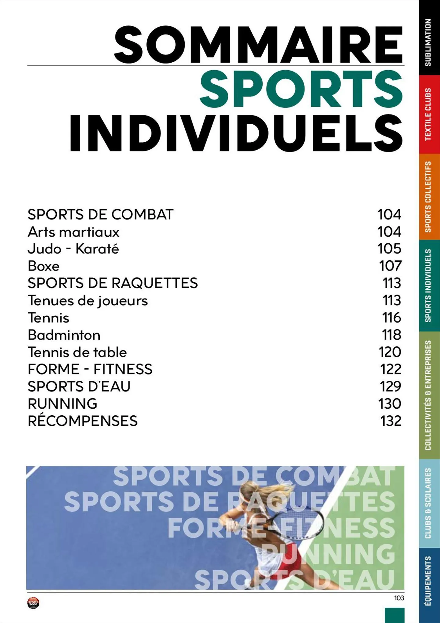 Catalogue Catalogue Sport 2000, page 00103