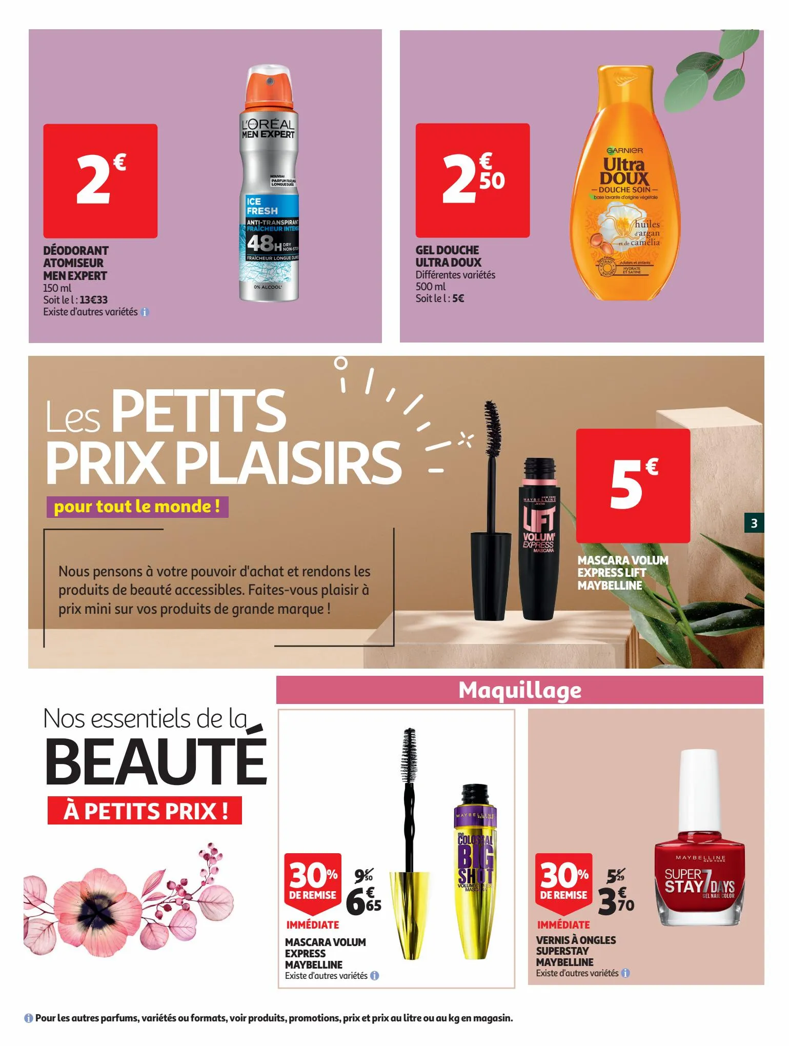 Catalogue Au TOP de la Beauté à petits prix !, page 00003
