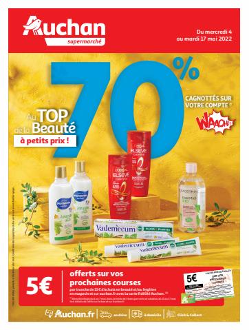 Catalogue Auchan Supermarché à Lens | Au TOP de la Beauté à petits prix ! | 04/05/2022 - 17/05/2022