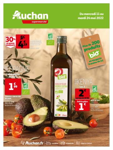 Catalogue Auchan Supermarché à Levallois-Perret | BIO | 11/05/2022 - 24/05/2022