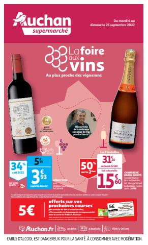 Catalogue Auchan Supermarché à Mâcon | La foire aux vins | 06/09/2022 - 25/09/2022