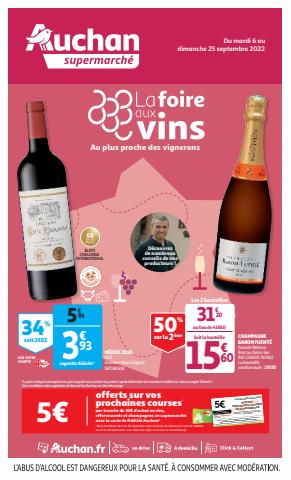 Catalogue Auchan Supermarché à Salon-de-Provence | La foire aux vins | 06/09/2022 - 25/09/2022