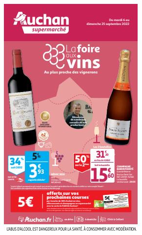 Catalogue Auchan Supermarché à Boulogne-Billancourt | La foire aux vins | 06/09/2022 - 25/09/2022