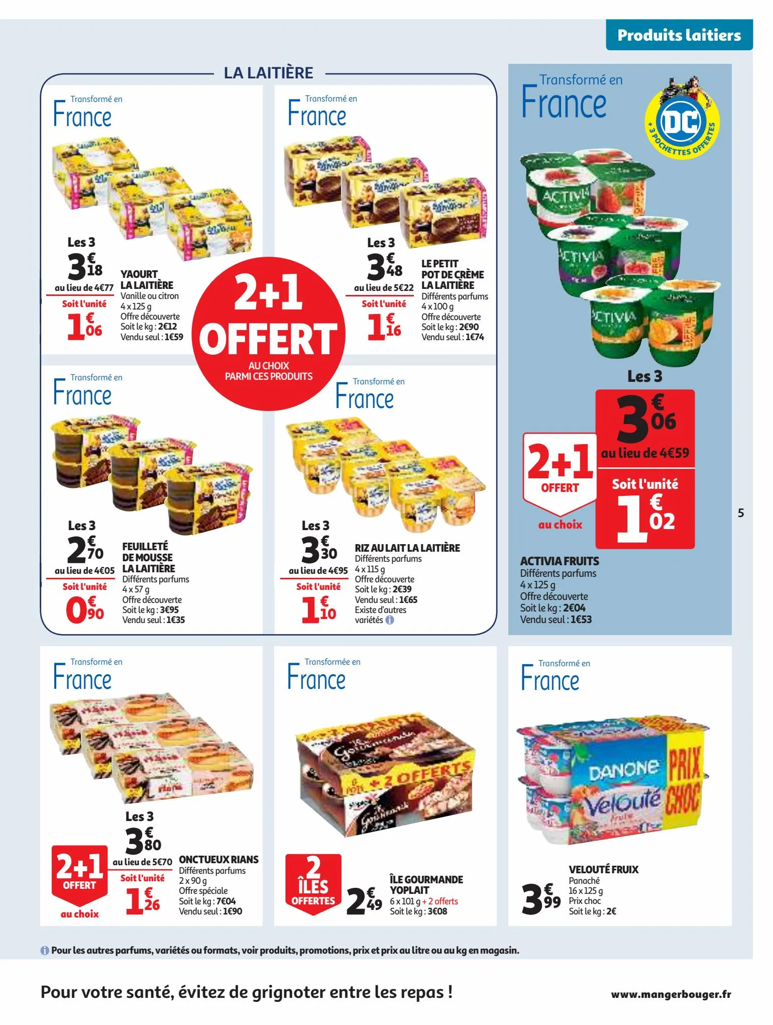 Catalogue Vos produits laitiers préférés à petit prix!, page 00005