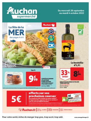 Catalogue Auchan Supermarché | La fête de la mer | 28/09/2022 - 04/10/2022