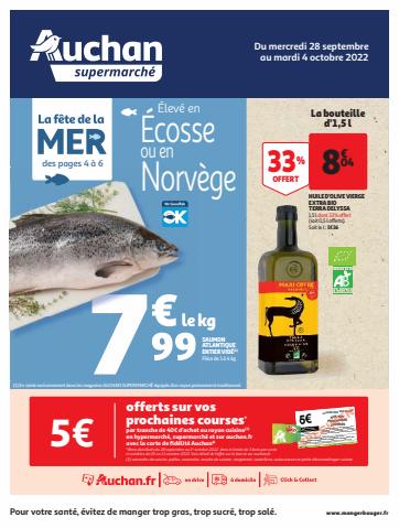 Catalogue Auchan Supermarché à Bourges | La fête de la mer | 28/09/2022 - 04/10/2022