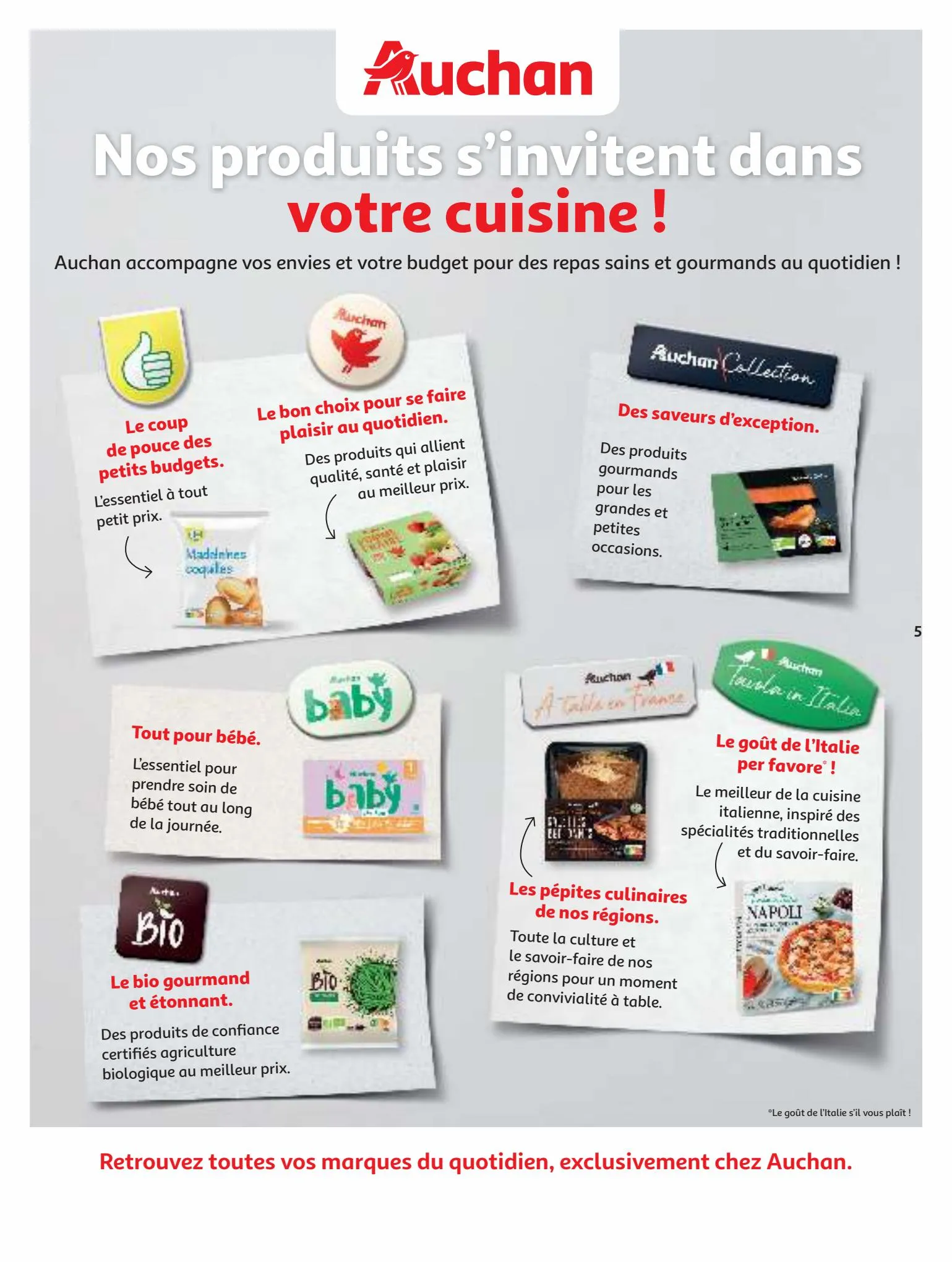Catalogue Nos marques Auchan : le bon choix sans concession, page 00005