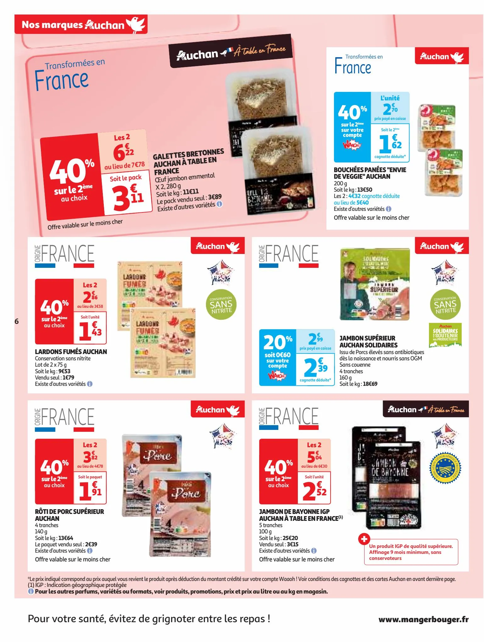 Catalogue Nos marques Auchan : le bon choix sans concession, page 00006