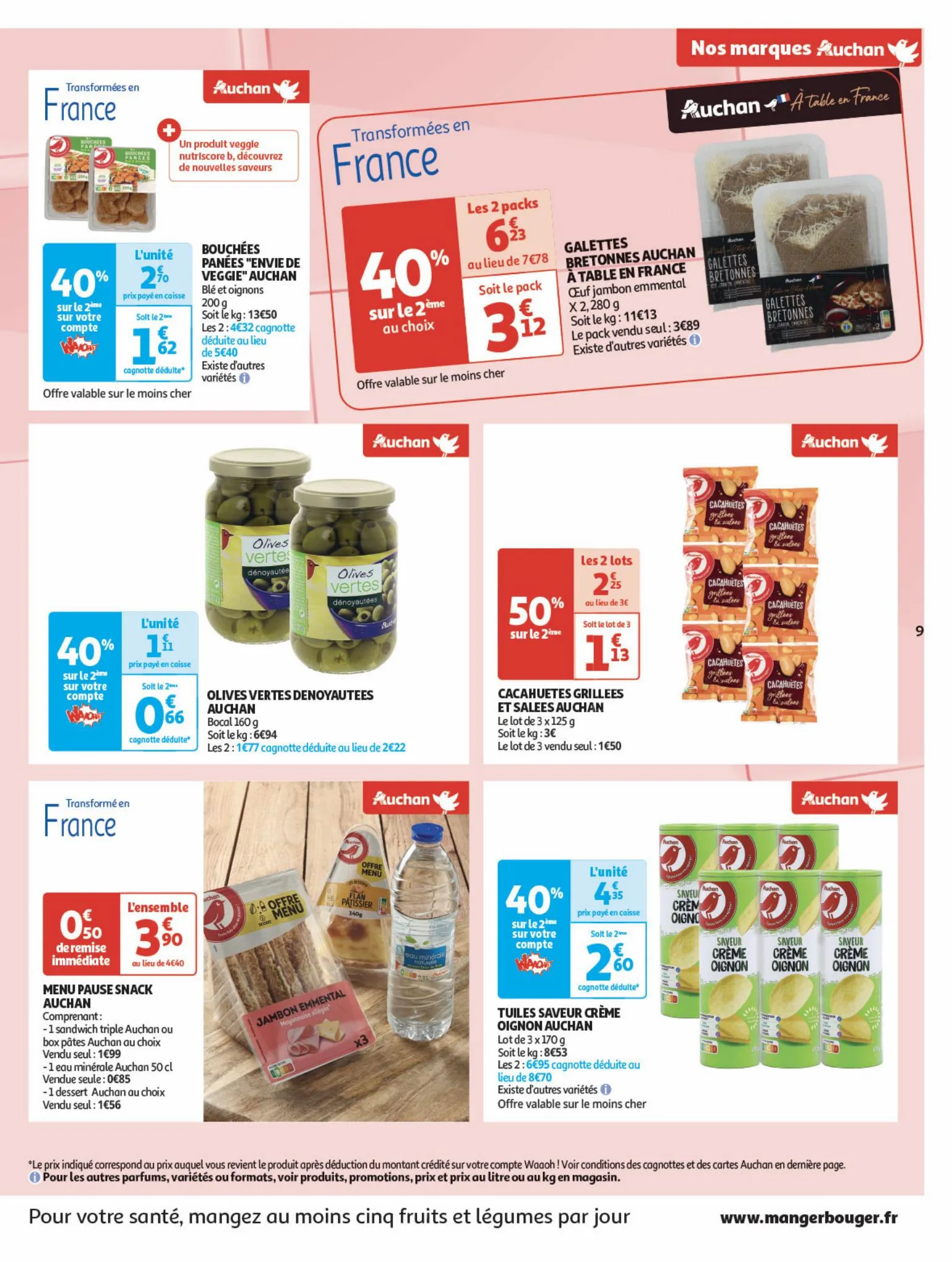 Catalogue Nos marques Auchan : le bon choix sans concession, page 00009