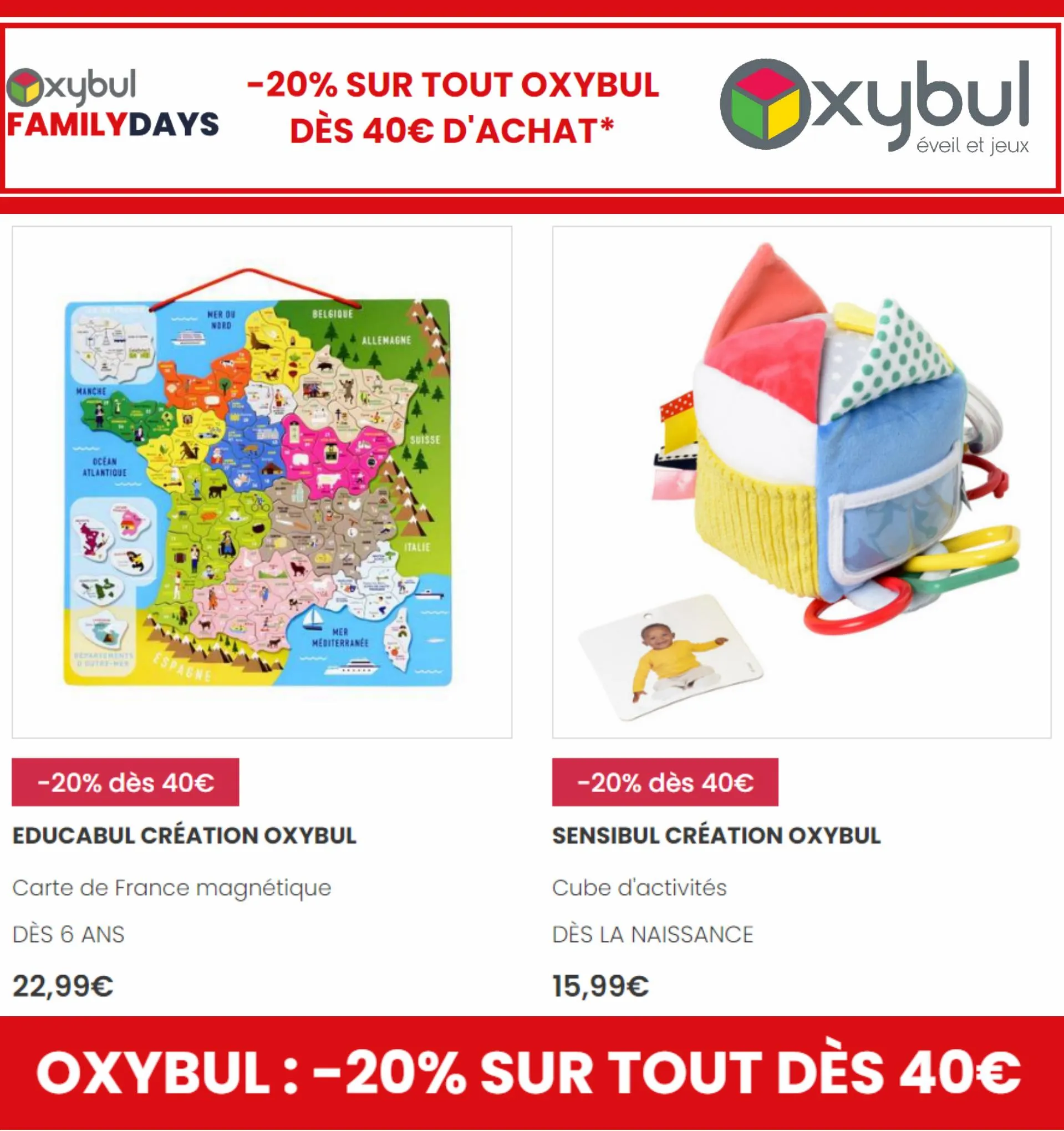 Catalogue -20% sur Tout Oxybul*, page 00002