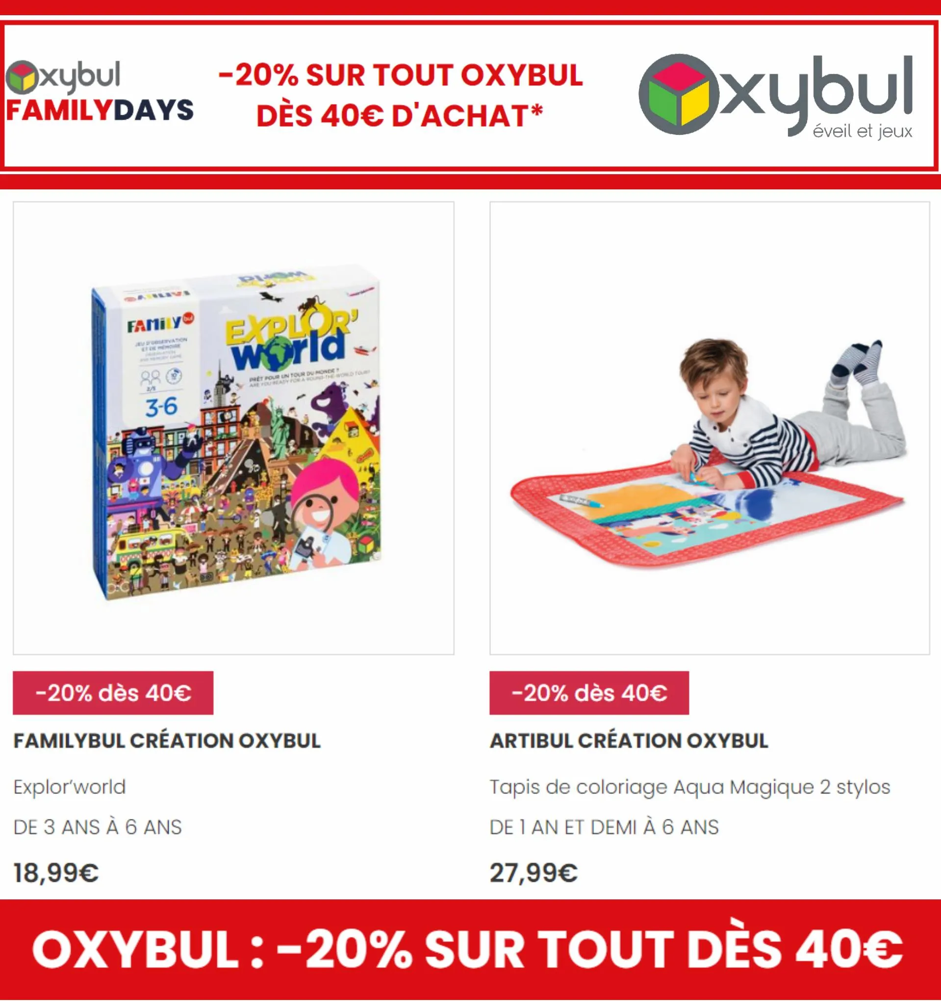 Catalogue -20% sur Tout Oxybul*, page 00003