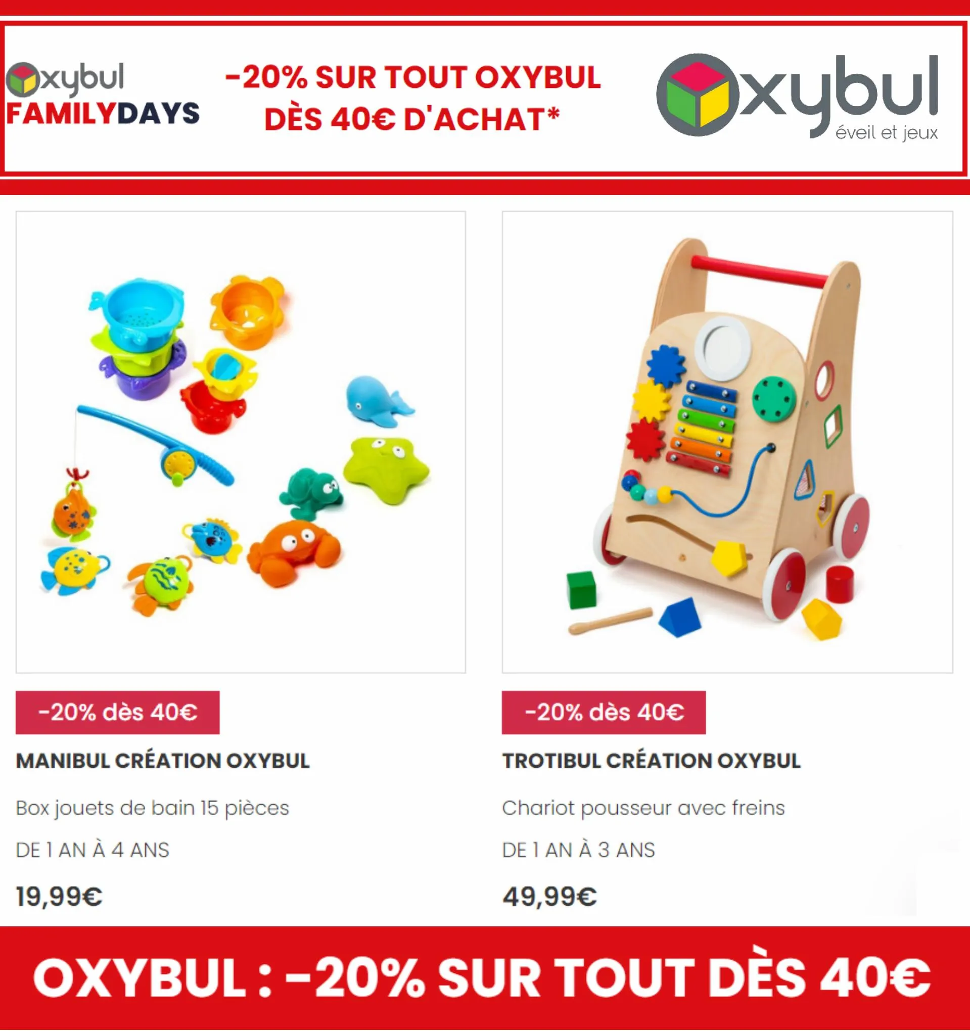Catalogue -20% sur Tout Oxybul*, page 00004