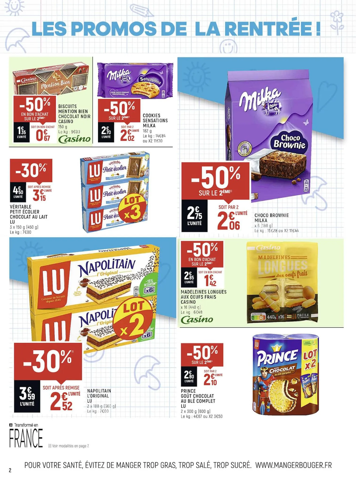 Catalogue Les promos de la rentrée, page 00002