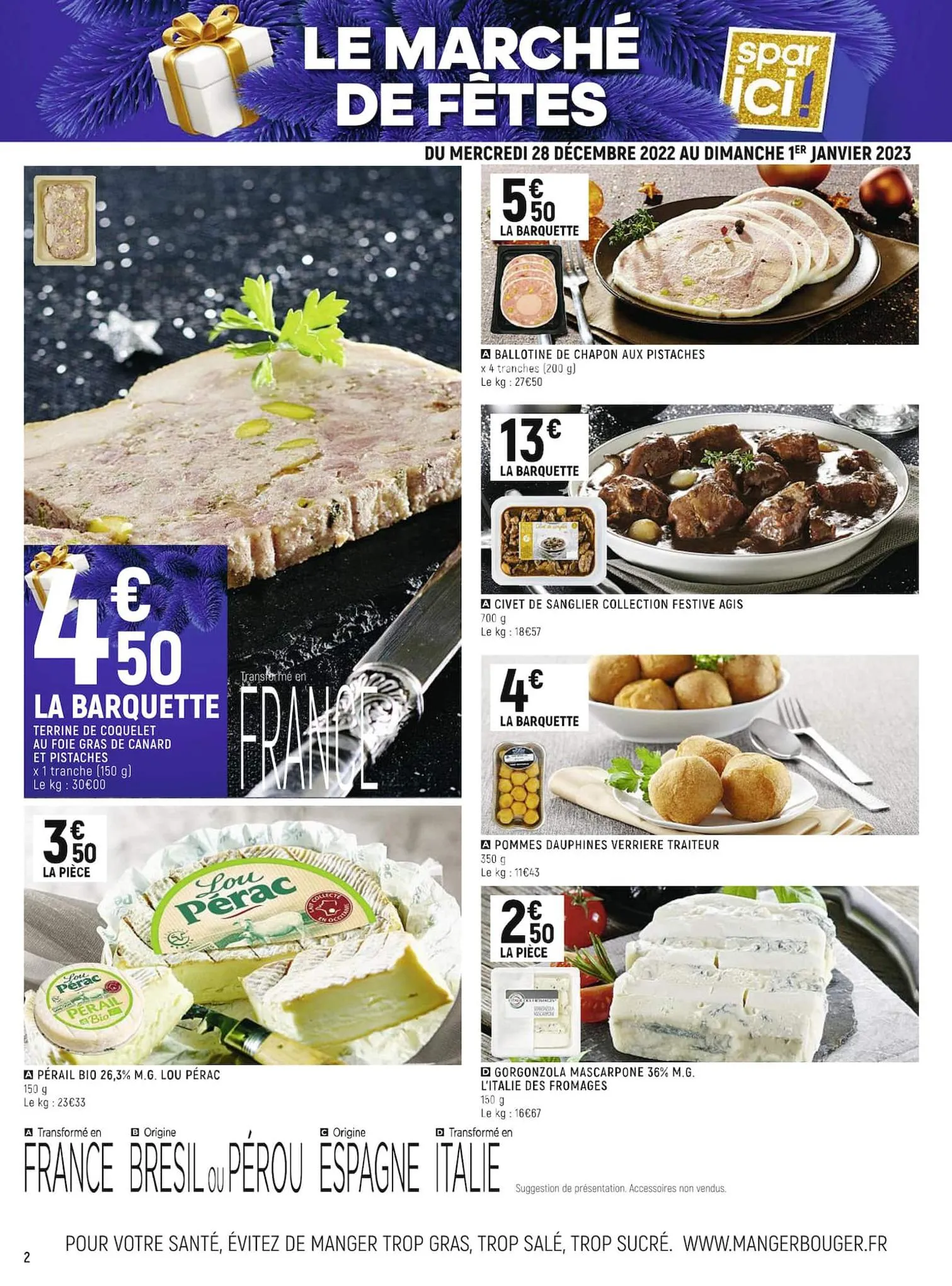 Catalogue Les promos Spar'fêtes, page 00002