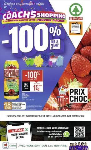 Catalogue Spar | LES COACHS SHOPPING | 31/05/2023 - 11/06/2023
