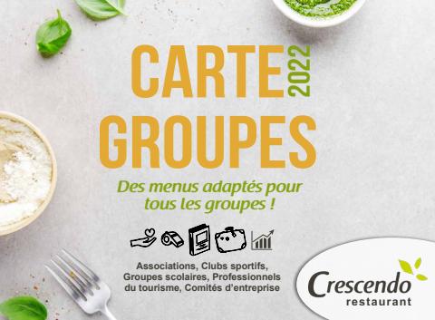 Catalogue Crescendo | CARTE GROUPE | 12/07/2022 - 31/12/2022