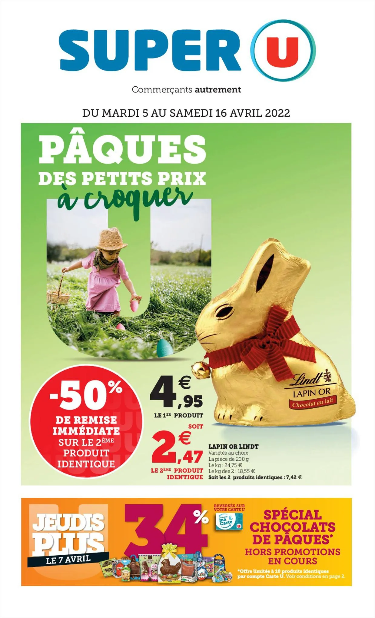 Catalogue PÂQUES DES PETITS PRIX À CROQUER, page 00001