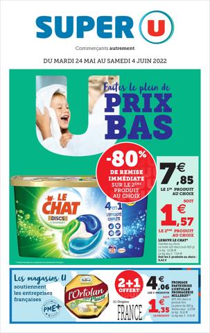 Catalogue Super U à Lyon | FAITES LE PLEIN DE PRIX BAS | 24/05/2022 - 04/06/2022