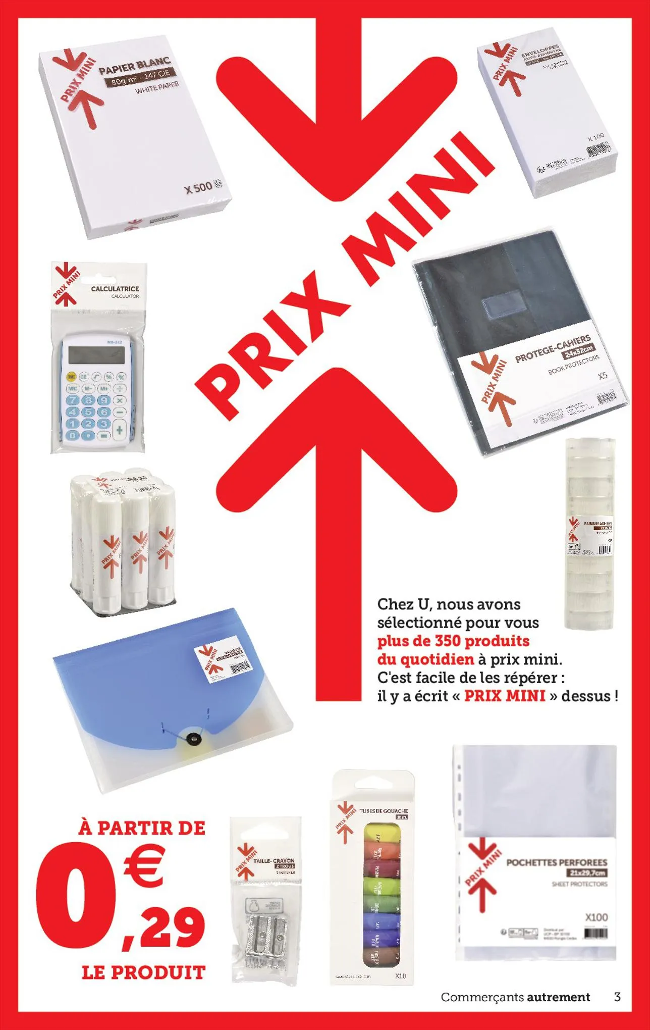 Catalogue PRÉPARER LA RENTRÉE À PRIX BAS, page 00003