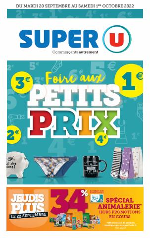 Catalogue Super U à Montigny-le-Bretonneux | FOIRE AUX PETITS PRIX | 20/09/2022 - 01/10/2022