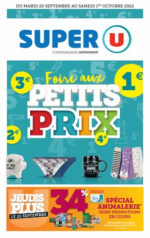 Promos de Hyper-Supermarchés à Lyon | FOIRE AUX PETITS PRIX sur Super U | 20/09/2022 - 01/10/2022