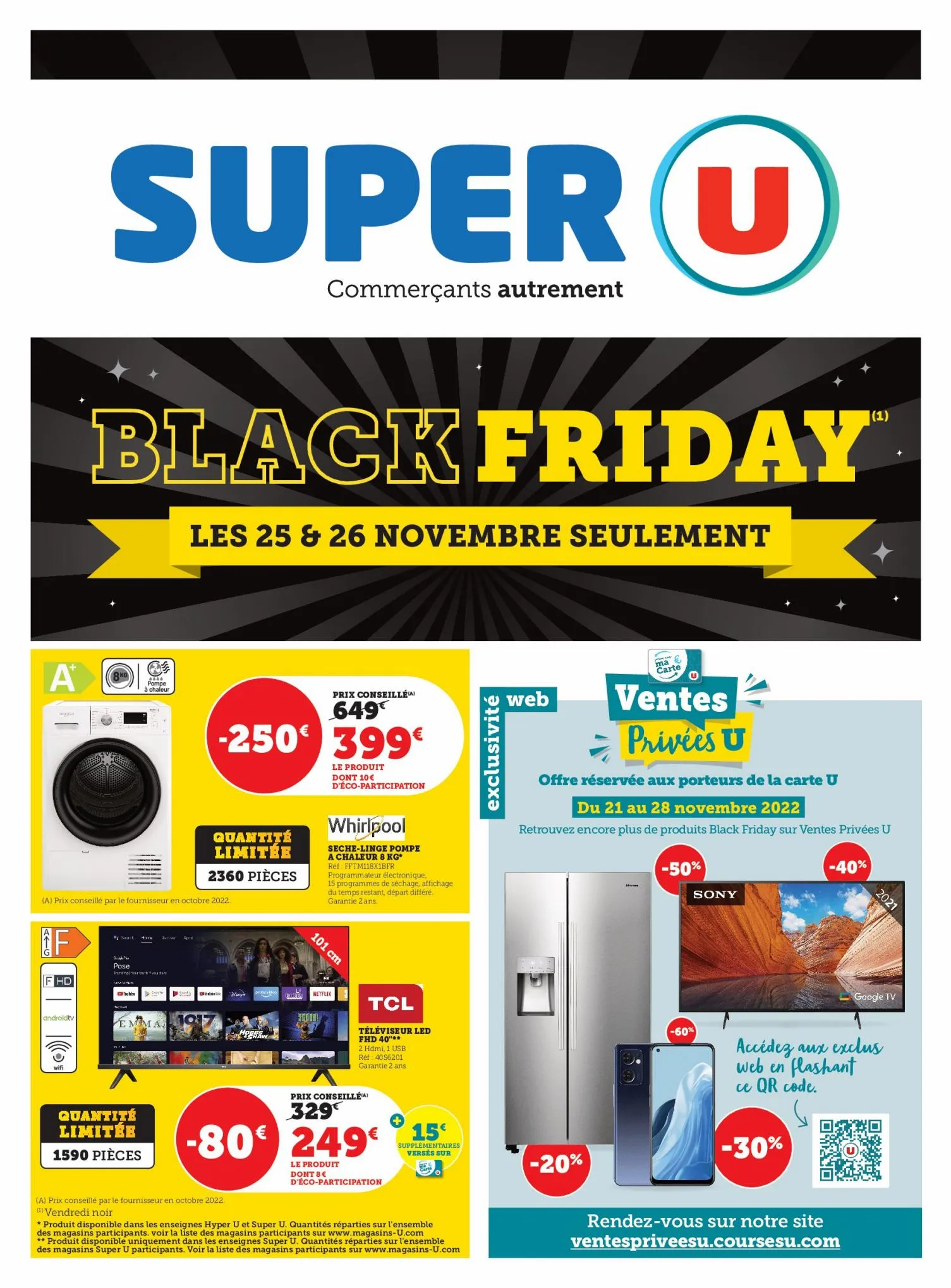 Catalogue Ofres Super U Black Friday!, page 00001