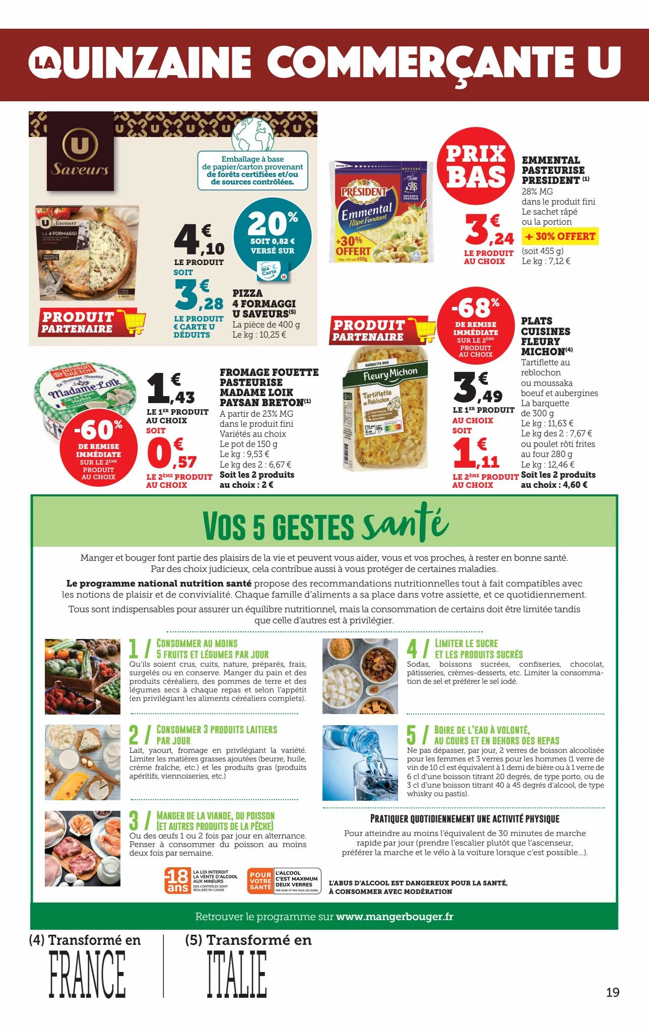 Catalogue La quinzaine commerçante U, page 00019