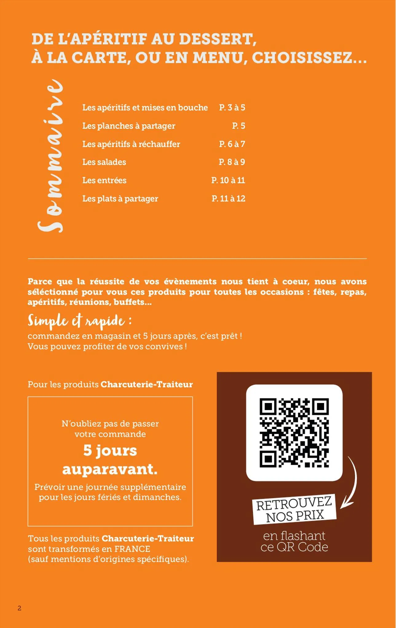 Catalogue VOS MOMENTS GOURMANDS À PRIX BAS, page 00002