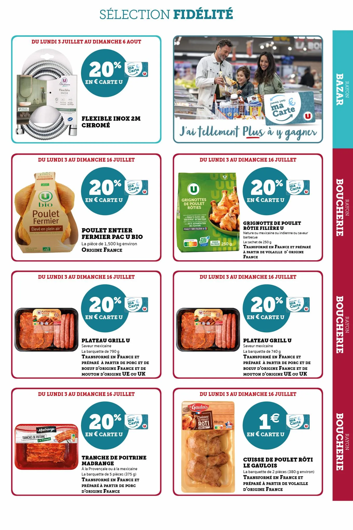 Catalogue Tous les jours 20% en carte U, page 00025