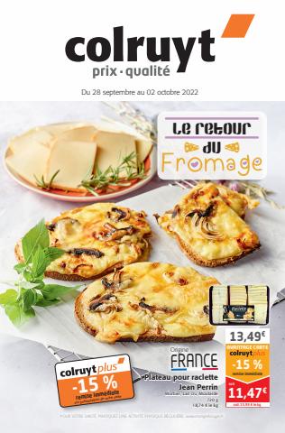 Catalogue Colruyt à Épinal | Le retour du Fromage | 28/09/2022 - 02/10/2022