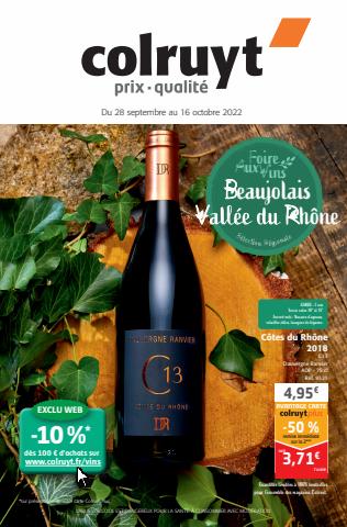 Promos de Hyper-Supermarchés à Lyon | Foire aux vins sur Colruyt | 28/09/2022 - 16/10/2022