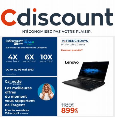Catalogue Cdiscount | Votre sélection French days | 04/05/2022 - 18/05/2022