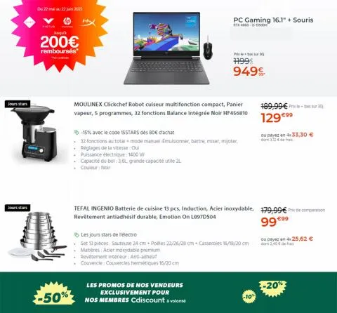 Catalogue Cdiscount à Paris | Offres Speciales | 08/06/2023 - 21/06/2023