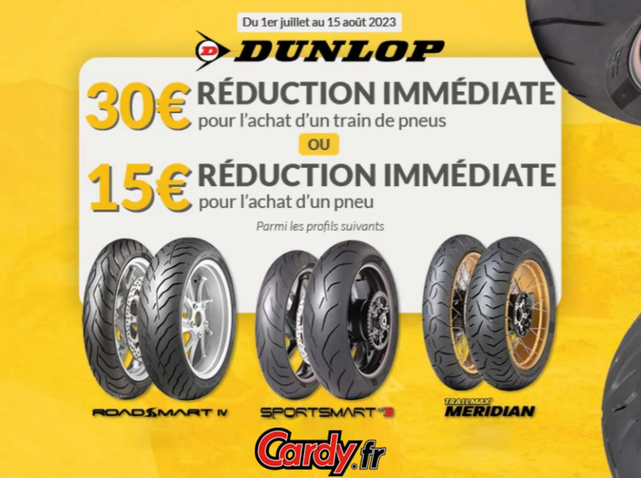 Catalogue 30€ reduction immediate pour l'achat d'un train de pneus, page 00001