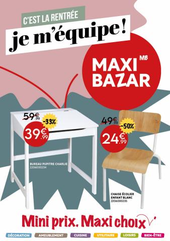 Promos de Meubles et Décoration | Nouveau Catalogue sur Maxi Bazar | 03/08/2022 - 04/09/2022