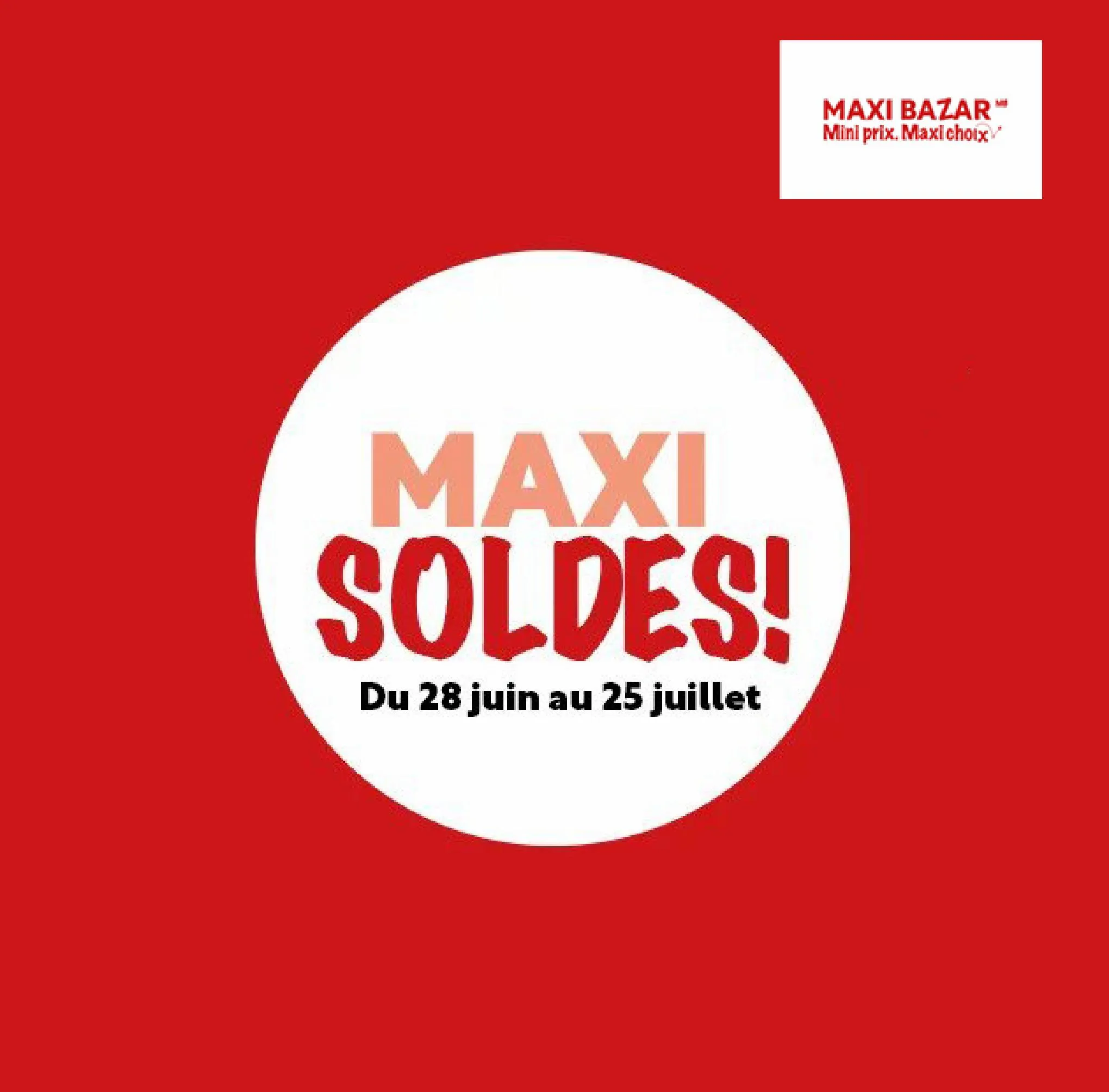 Catalogue Maxi Soldes!, page 00001