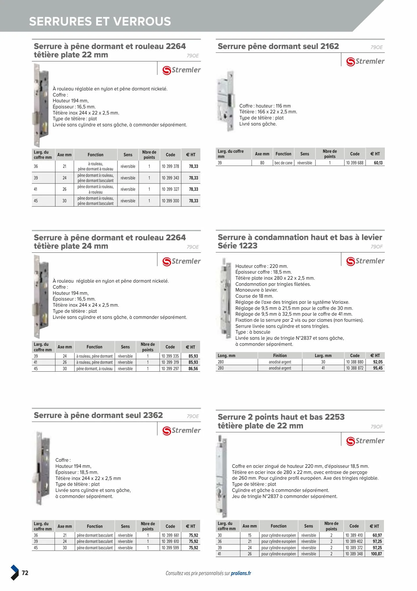 Catalogue L'offre 100% stock de PROLIANS, page 00074
