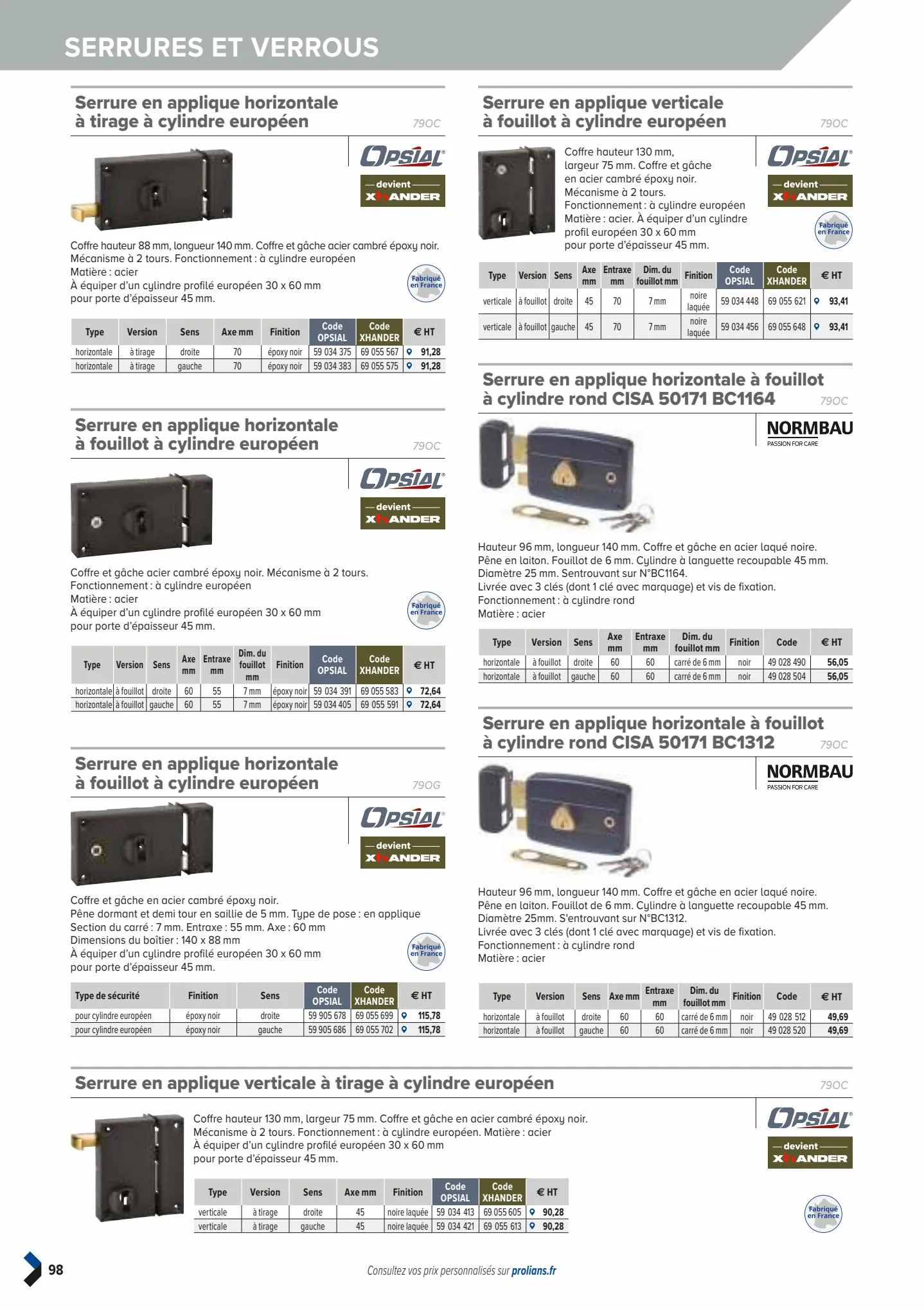 Catalogue Catalogue Prolians, page 00100