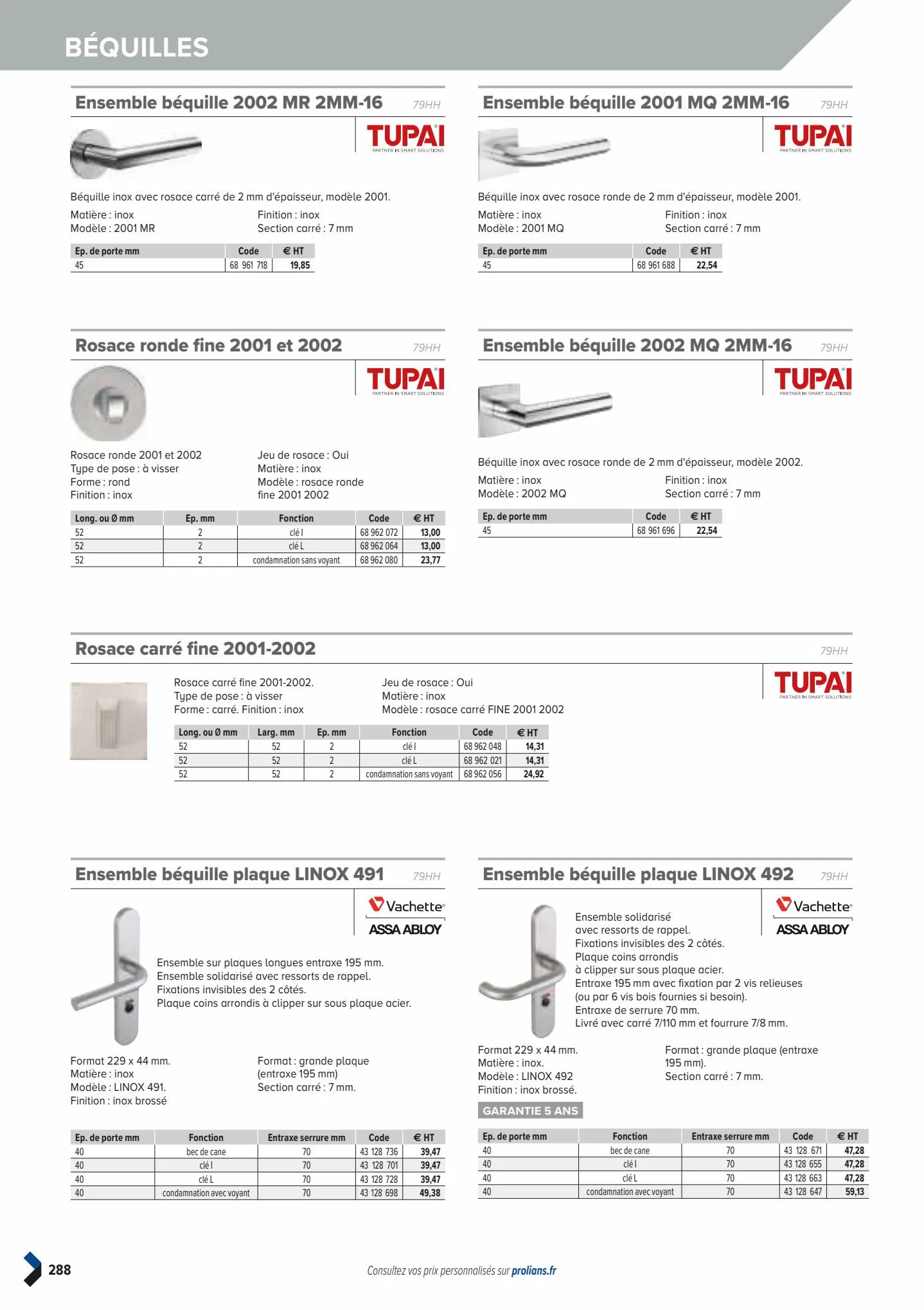 Catalogue Catalogue Prolians, page 00290