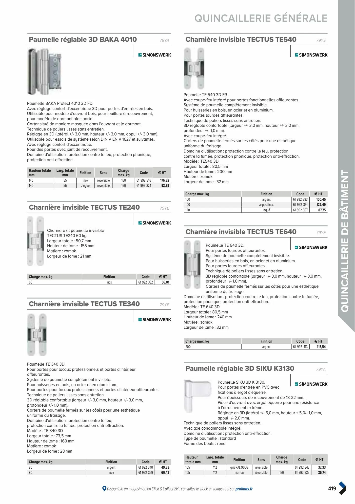 Catalogue Catalogue Prolians, page 00421